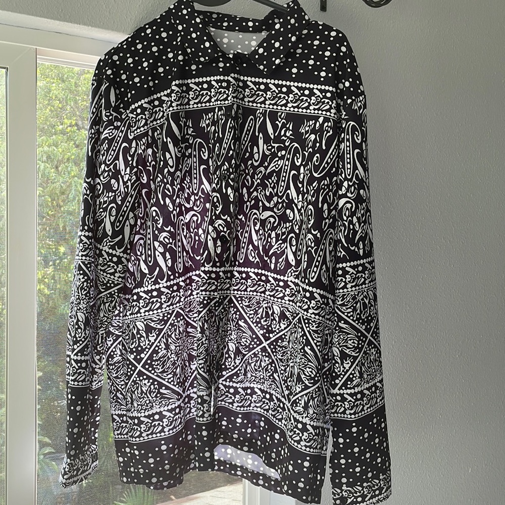 Zara Mens bandana print shirt